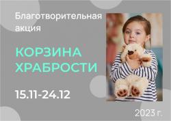 Благотворительная акция «Корзина храбрости»
