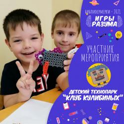 Участник мероприятия «Игры разума» - Клуб Кулибиных